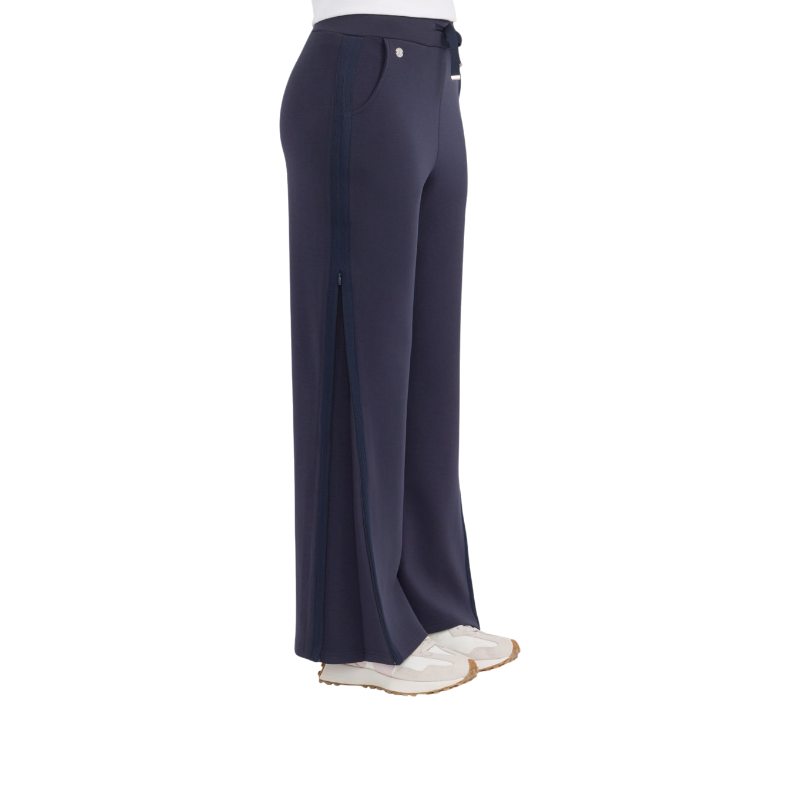 Harcour - Pantalon maille femme Clarisse marine