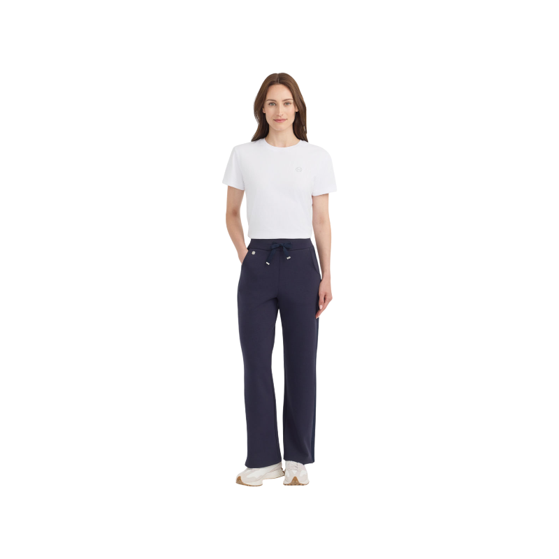 Harcour - Pantalon maille femme Clarisse marine
