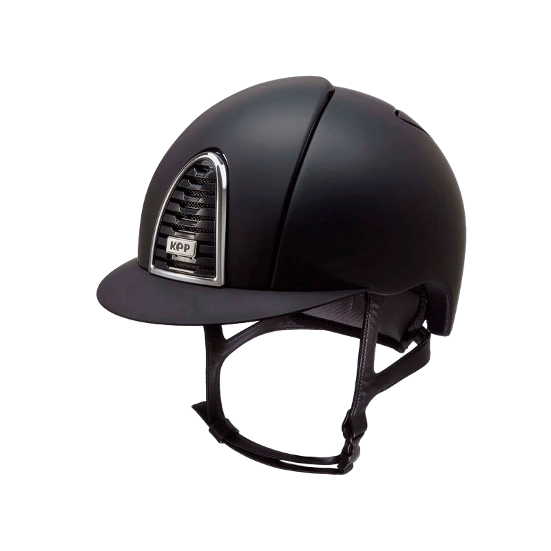 KEP - Casque d'équitation Cromo 2.0 Textile noir visière standard | - Ohlala