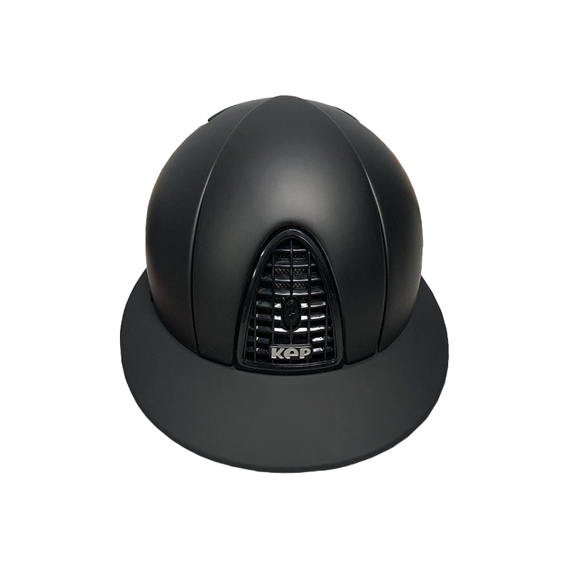 KEP - Casque d'équitation matt noir visière polo | - Ohlala