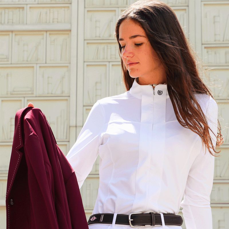 Equestrian Stockholm -  Chemise manches longues blanc light breeze | - Ohlala