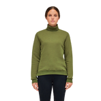 Cavalleria Toscana - Dames sweater met staande kraag foliage green | - Ohlala