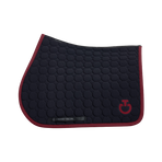 Cavalleria Toscana - Tapis de selle Circle noir/ bordeaux | - Ohlala