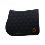Cavalleria Toscana - Tapis de selle New Circular Quilted Jersey noir/ cuivre | - Ohlala