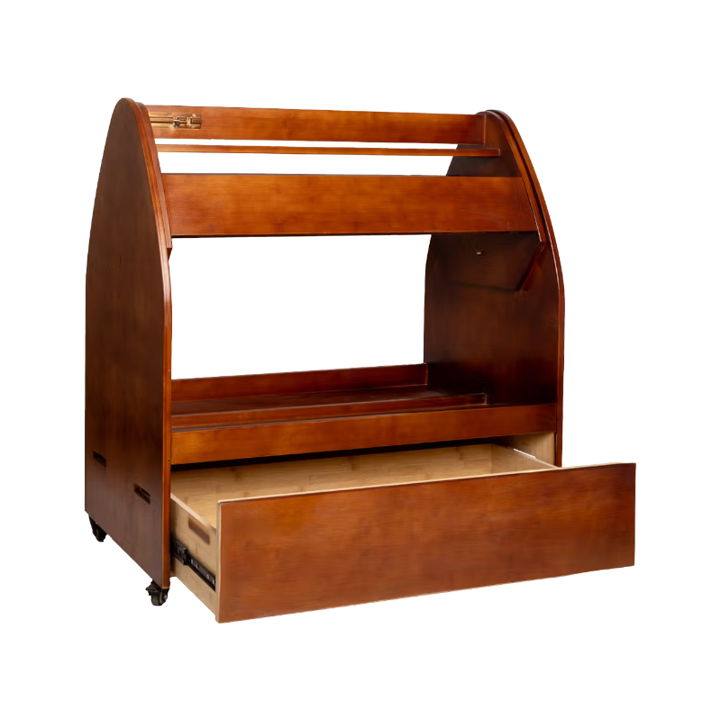 Grooming Deluxe - Zadelwagen bamboe bruin
