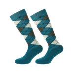 Equithème - Argyle sokken saffier/ecru (x1) | - Ohlala