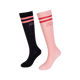 Kentucky Horsewear - Chaussettes d'équitation Stripes marine/ rose clair x2 | - Ohlala