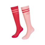 Kentucky Horsewear - Rijsokken Stripes roze/ lichtroze x2 | - Ohlala