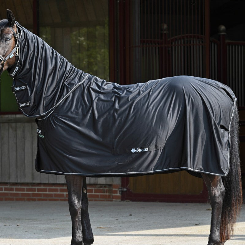 Bucas - Zweetdeken Power Cooler zwart/ zilver | - Ohlala