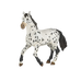 PAPO - Figuurtje zwart Appaloosa paard | - Ohlala