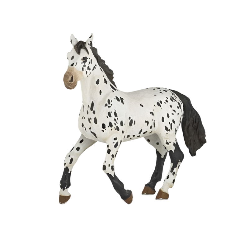 Papo - Figurine Cheval Appaloosa noir