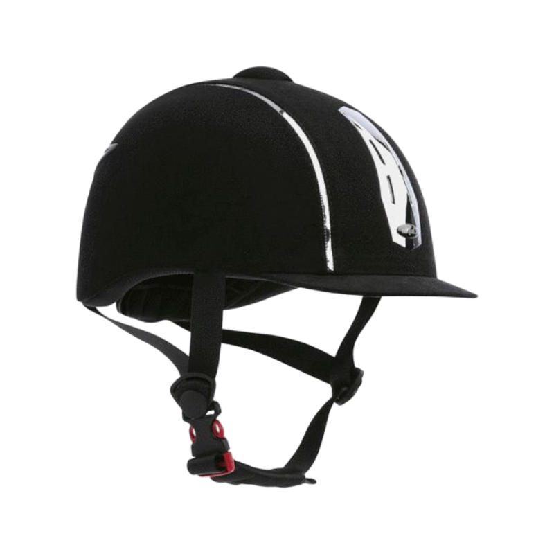 Choplin - Casque d'équitation Aero chrome réglable | - Ohlala