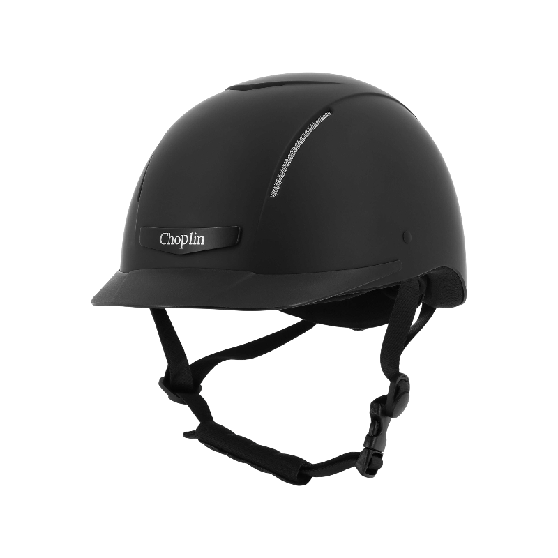 Choplin - Casque d'équitation Plume noir mat
