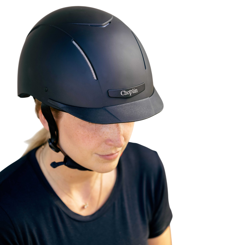 Choplin - Casque d'équitation Plume noir mat