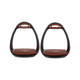 Compositi - Etriers Eole AirPro Noir / Marron | - Ohlala