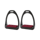 Compositi - Étriers Soft reflex Noir/ Bordeaux | - Ohlala
