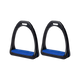 Compositi - Étriers Premium adulte Noir / Bleu roi | - Ohlala