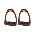 Compositi - Stijgbeugels Soft reflex bruin/zwart | - Ohlala