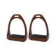 Compositi - Étriers Soft reflex Marron/ Noir | - Ohlala