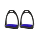 Compositi - Étriers Soft reflex Noir/ Bleu roi | - Ohlala
