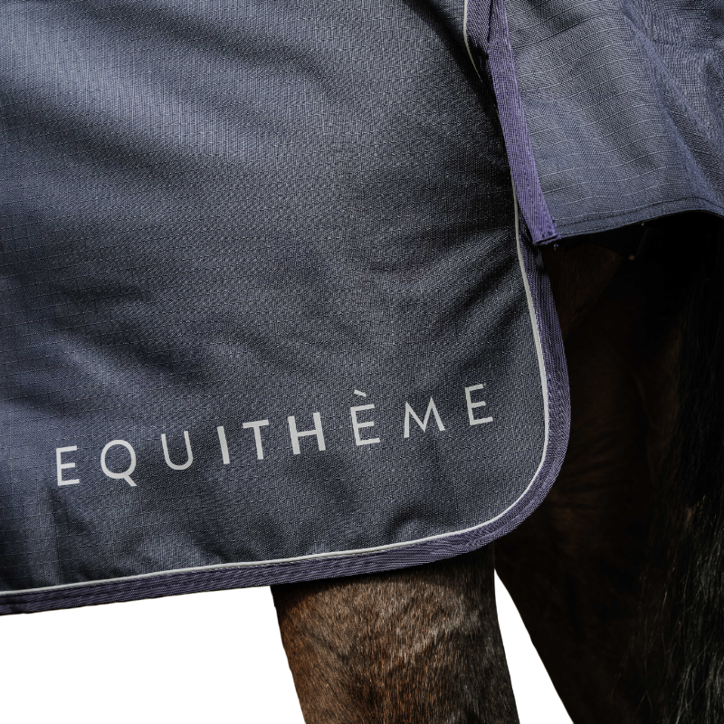 Equithème - Couverture d'extérieur Atomic Combo 1200 D marine 100g