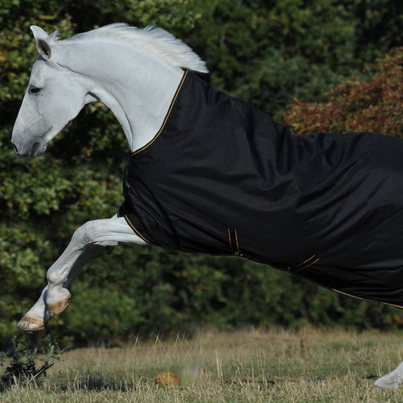 Bucas - Couverture d'extérieur Irish Turnout 150 noir/ gold 150g