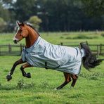 Bucas - Buitendeken Power Turnout Extra High Neck silver 300g | - Ohlala