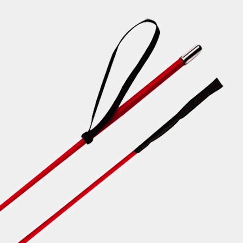 Whip&Go - Cravache fibre de verre et nylon tressé rouge 61 cm | - Ohlala