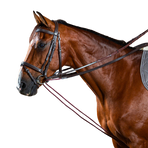 Dyon - Rênes allemandes cuir/nylon 5/8 Working by Dyon brun | - Ohlala