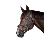 Dyon - Bridon tressé avec noseband amovible New English Collection noir | - Ohlala