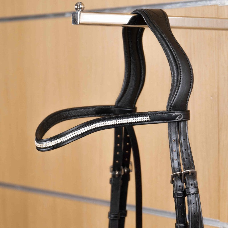 Dyon - Frontal Swarovski blanc en V New English Collection noir