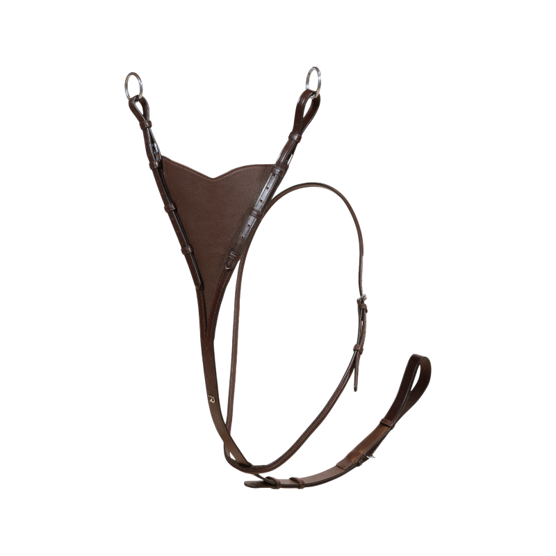 Dyon - Martingale pleine en cuir souple New English Collection marron