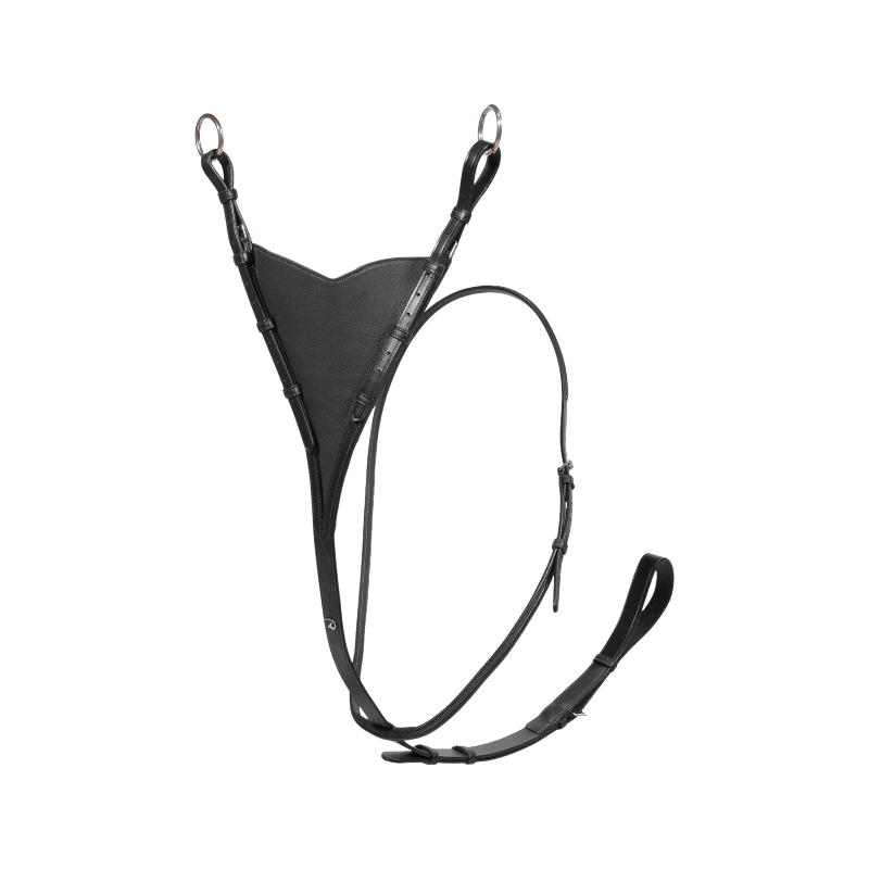 Dyon - Martingale pleine en cuir souple New English Collection noir
