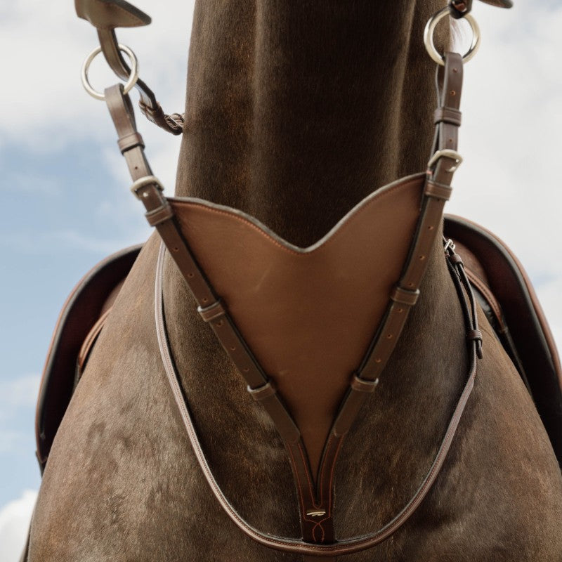 Dyon - Martingale pleine en cuir souple New English Collection marron