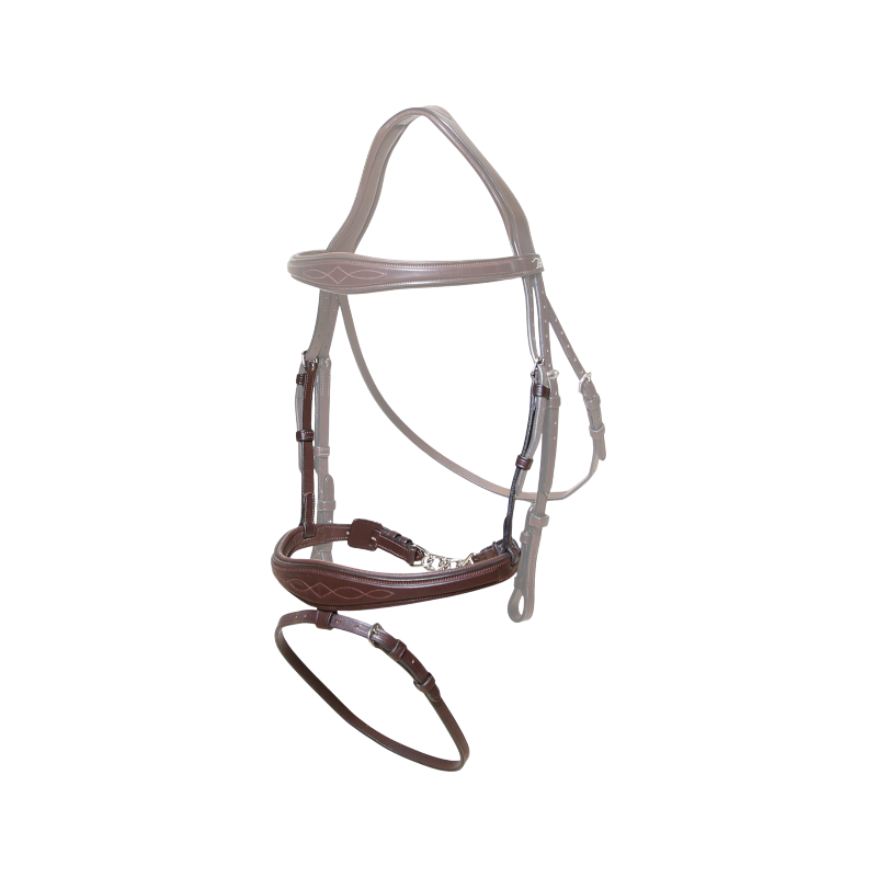 Dyon - Muserolle anatomique chaîne New English Collection marron