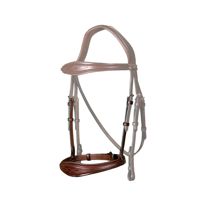 Dyon - Muserolle anatomique sans flash English Collection marron