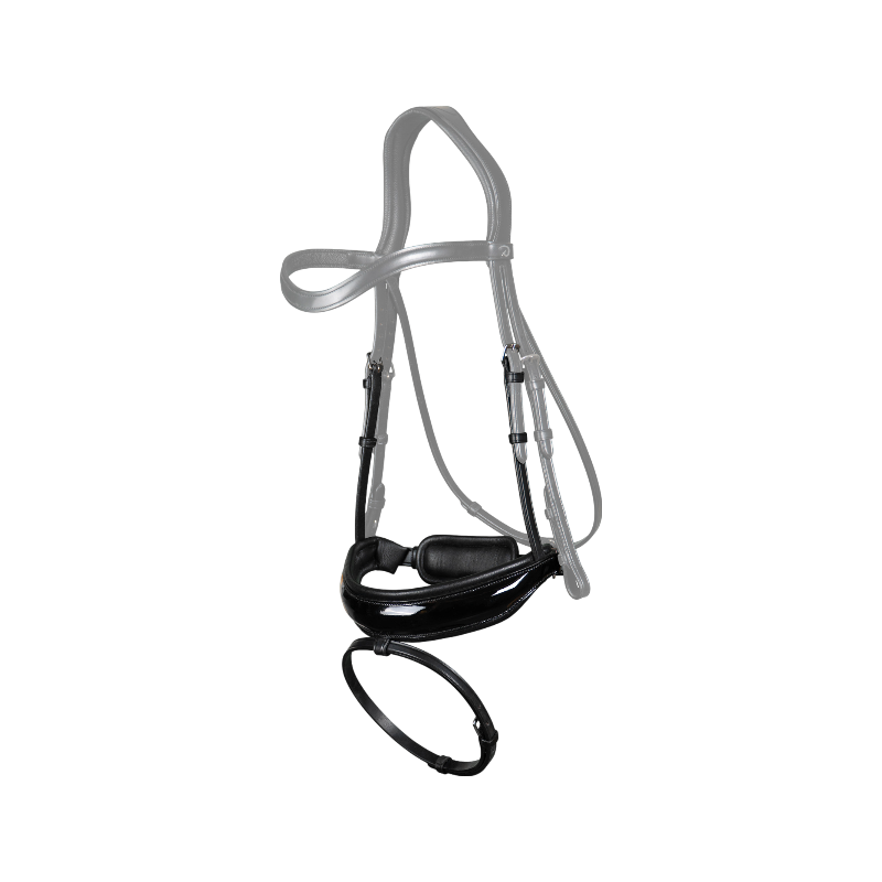 Dyon - Muserolle large vernie New English Collection noir