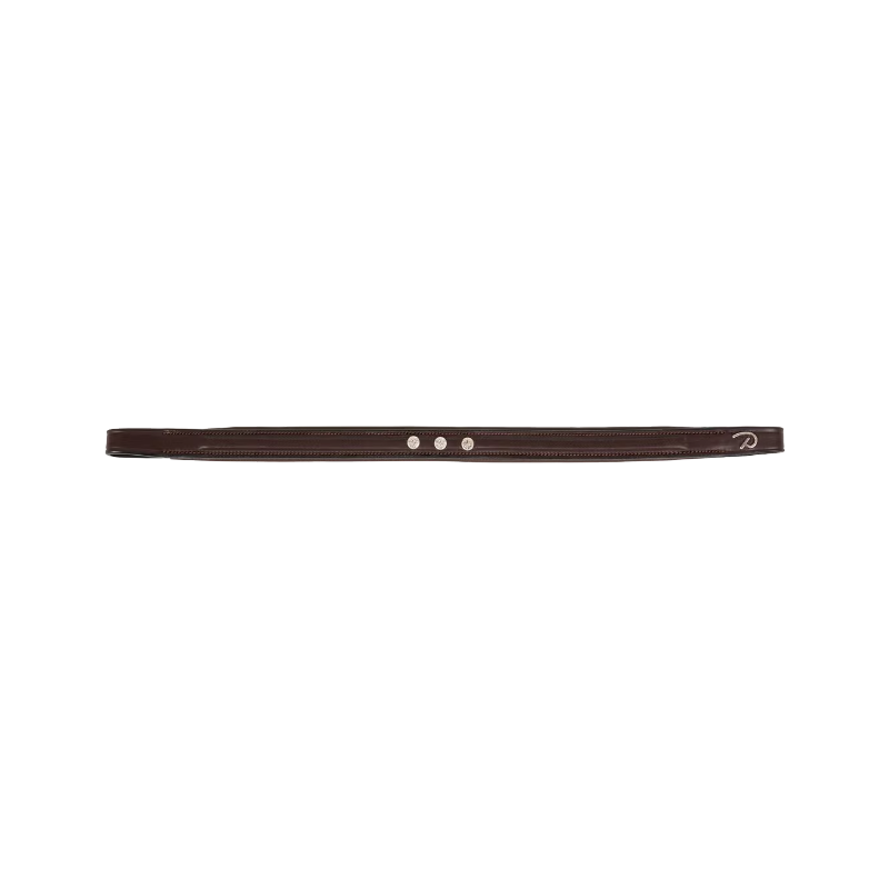 Dyon - Frontal droit 3 strass Diamant New English Collection marron