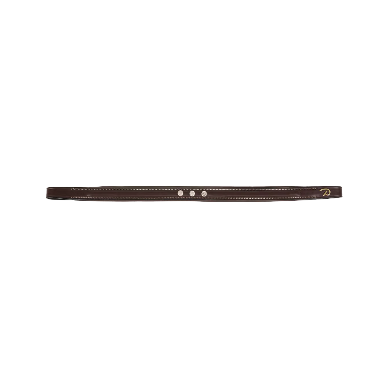 Dyon - Frontal droit 3 strass Diamant Dy'on Collection marron