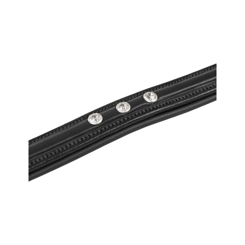 Dyon - Frontal droit 3 strass Diamant New English Collection noir
