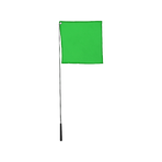 Hippotonic - Drapeau de désensibilisation Téléscopique vert | - Ohlala