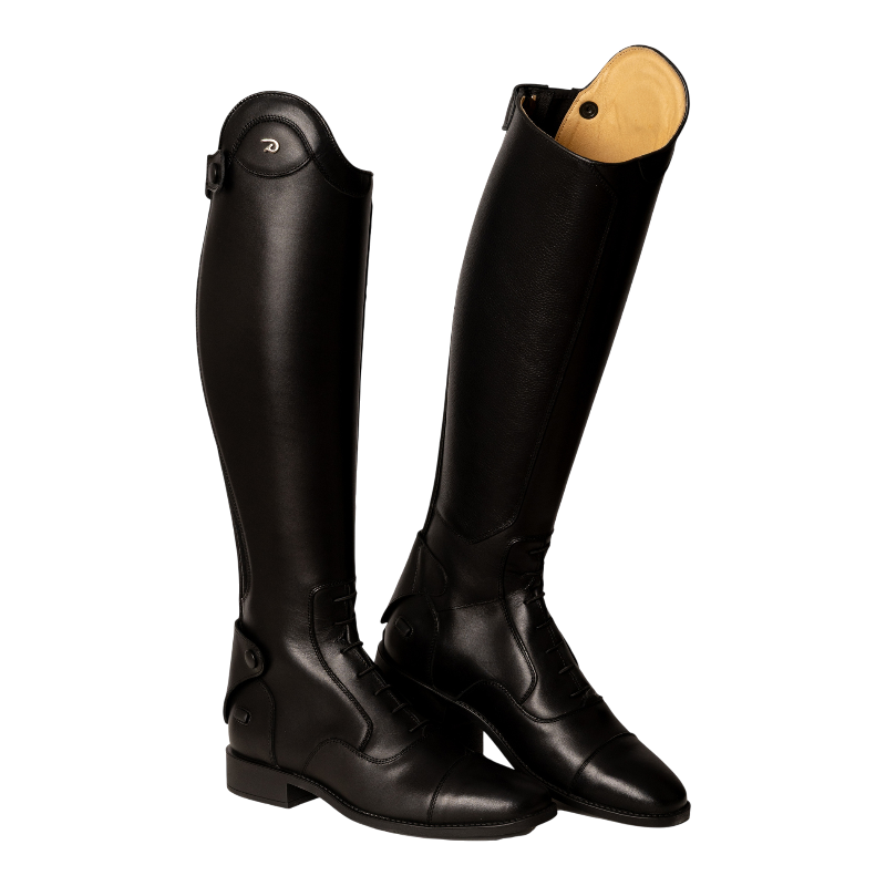 Dyon - Bottes d'équitation avec lacets Slim noir +2