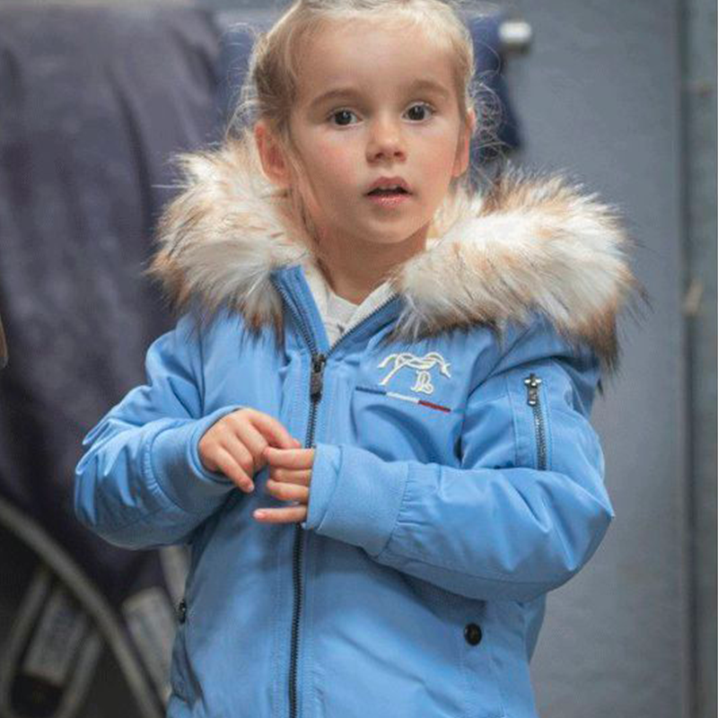 Eden by Pénélope - Bombers à capuche enfant Lyon bleu artic