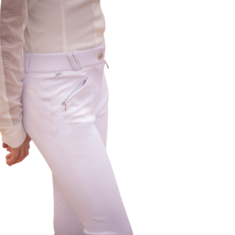 Eden by Pénélope - Pantalon d'équitation enfant New Romy blanc