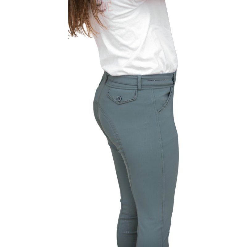 Eden by Pénélope - Pantalon d'équitation fille Élégance vert forêt