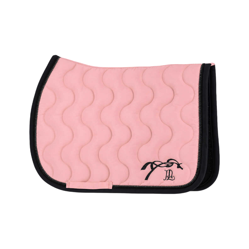Eden by Pénélope - Tapis de selle Diamant rose pâle/ noir / noir