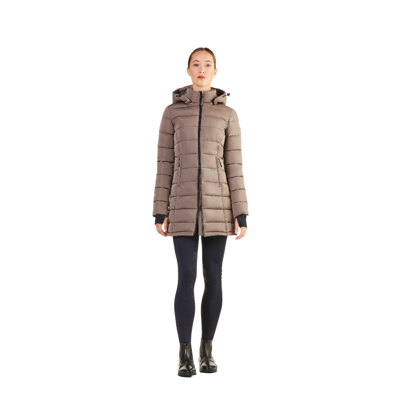 Ego7 - Parka manches longues femme Era Padded turtledove | - Ohlala