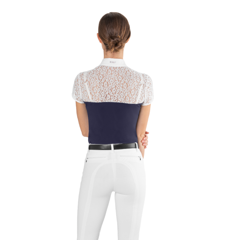 Ego7 - Polo de concours manches courtes femme Florentine marine | - Ohlala