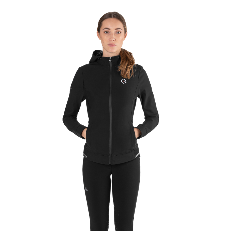 Ego7 - Veste manches longues femme Hoodie noir | - Ohlala