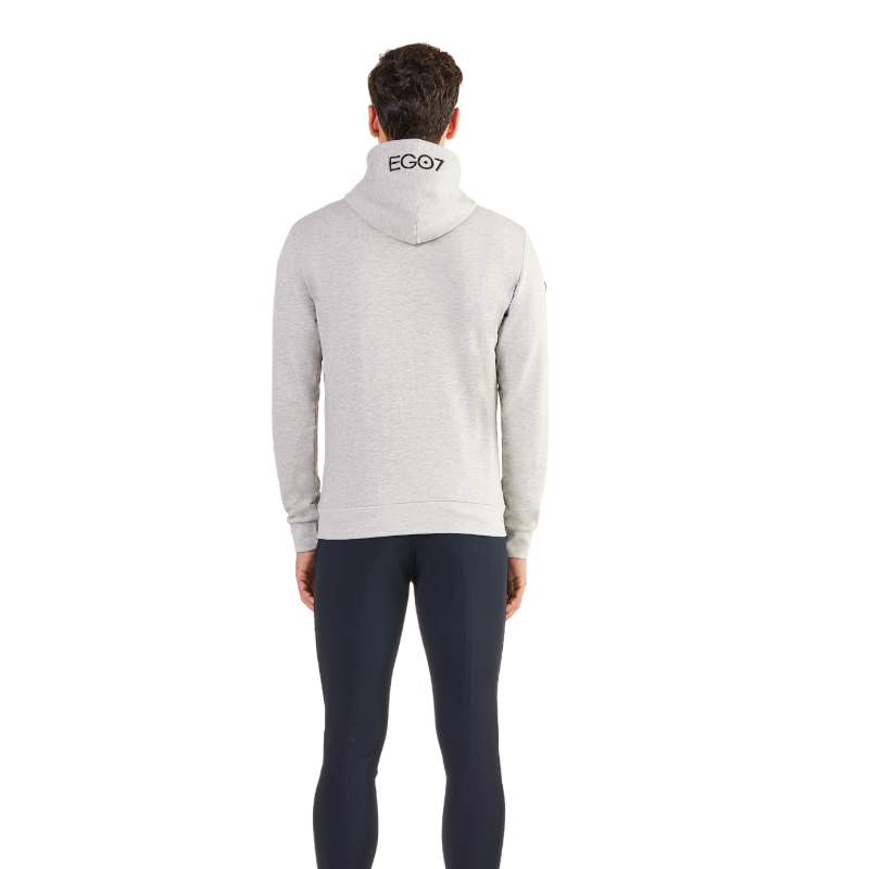 Ego7 - Veste manches longues homme Z0W Sweatshirt melange grey | - Ohlala